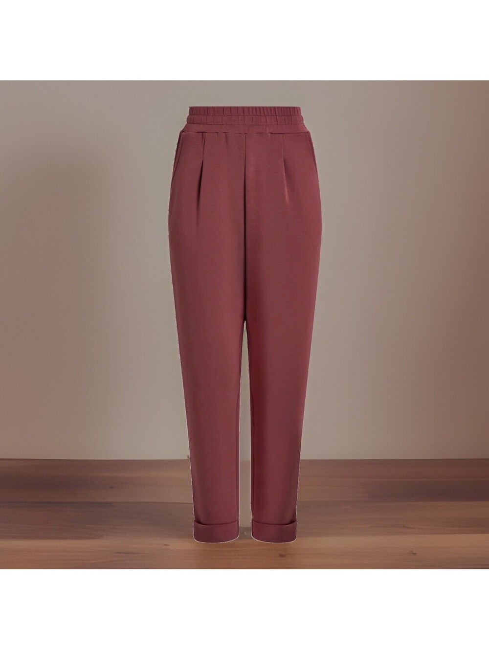 NEW Varley The Rolled Cuff Pant 28.5" in Maroon, Size SMALL NWT